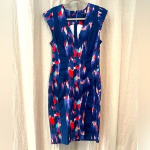 French Connection structured v-neck sleeveless dress